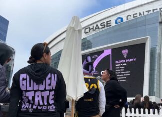 Golden State Valkyries: Bay Area parties it up at Thrive City outside Chase Center in San Francisco for new WNBA expansion team
