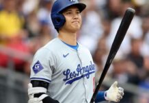 Dodgers remove Shohei Ohtani after ‘his back tightened up’