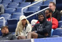 LeBron James shows up to watch son Bronny at NBA draft combine