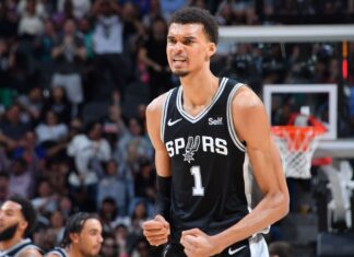 Victor Wimpanyama is the first rookie to make the first team all-defensive back