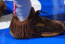 Kyrie Irving wears Anta KAI 1 ‘Chief Hélà’ in Game 1