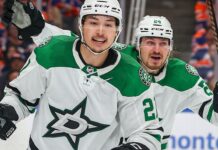 Jason Robertson hat trick powers Stars past Oilers in Game 3