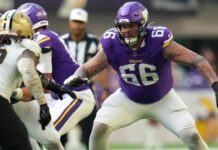 Source – Vikings re-signing guard Dalton Risner to one-year deal