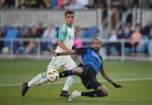 San Jose Earthquake earn 1-1 MLS draw against Austin