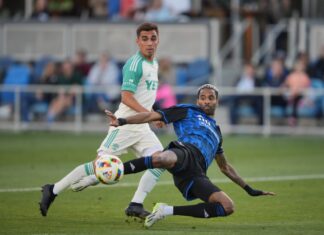 San Jose Earthquake earn 1-1 MLS draw against Austin
