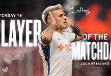 Luca Orellano voted MLS Player of the Matchday for Matchday 16
