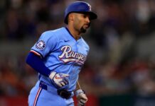 Rangers’ Marcus Semien rebounds from HBP with big home run