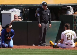 Jays’ Kikuchi accidentally becomes part of action vs. A’s