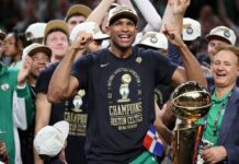 Al Horford wins NBA title with Celtics in 186th playoff game
