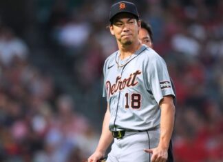 Tigers pitcher Kenta Maeda OK after being hit by liner
