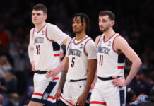 NCAA men’s tournament Final Four scores: UConn, Purdue advance to set up showdown in title game