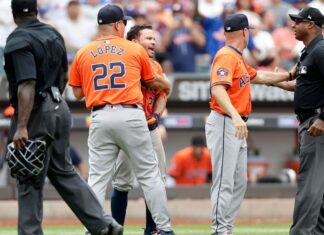 Altuve ejected for 2nd time in MLB career when called out on what appeared to be foul ball