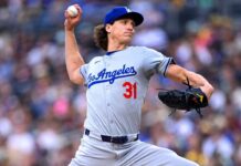Dodgers All-Star pitcher Tyler Glasnow (back) goes on 15-day IL