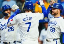 Bobby Witt Jr., ‘just having fun,’ falls single shy of cycle