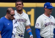 Mariners’ Julio Rodriguez day-to-day with mild ankle sprain