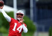 Brissett opens camp as Patriots’ QB1, but door open for Maye