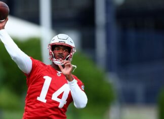 Brissett opens camp as Patriots’ QB1, but door open for Maye