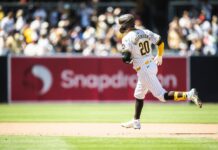 Padres’ Higashioka honored for grandfather’s WWII service