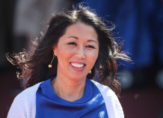 Kim Pegula at Bills practice after cardiac arrest