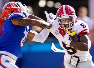 Georgia WR Rara Thomas arrested on domestic violence charge