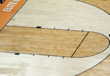 Women’s Elite 8 games played with mismatched 3-point lines