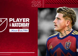 Real Salt Lake’s Diego Luna named Player of the Matchday