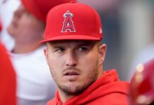 Angels’ Mike Trout out for season with another meniscus tear