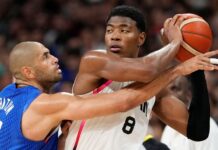 Rui Hachimura leaves Japan’s men’s hoops team with calf injury