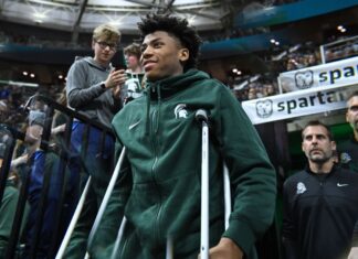 Michigan State guard Jeremy Fears returns after being shot