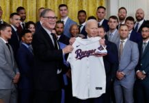 Biden hosts World Series champion Rangers at White House