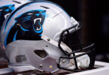 Delta flight with Panthers players runs off taxiway, none injured