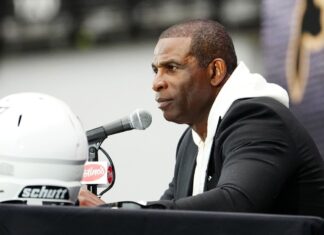 Deion Sanders sparring with the media at a testy Colorado presser