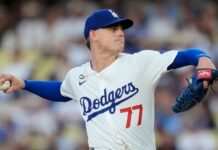 Dodgers’ River Ryan to miss rest of season with elbow injury