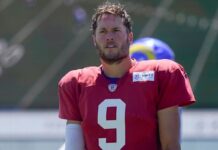 Rams QB Matthew Stafford leaves practice with hamstring issue