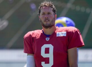 Rams QB Matthew Stafford leaves practice with hamstring issue