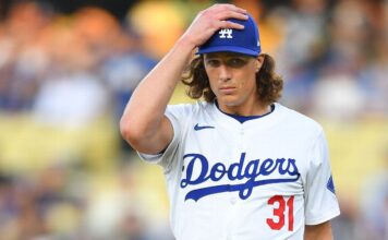 Dodgers’ Tyler Glasnow (elbow) ‘unlikely’ to return this year