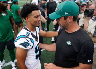 Panthers’ Bryce Young, Jets’ Aaron Rodgers take different QB paths