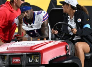 Bills’ Marquez Valdes-Scantling exits vs. Steelers with neck injury