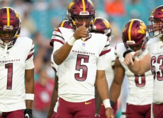 Commanders coach Dan Quinn lauds Jayden Daniels’ performance