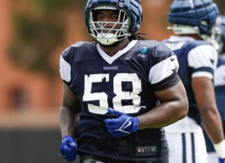 Cowboys DT Mazi Smith back at practice after allergic reaction
