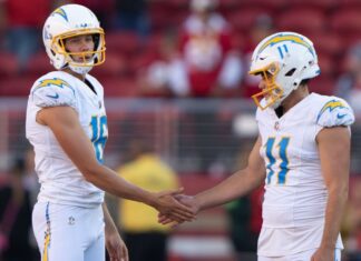 Chargers kickers, long snapper have enviable camp routines