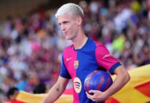 Barcelona include Dani Olmo in squad amid registration wait
