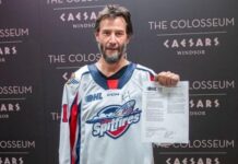 Keanu Reeves signs hockey contract with Windsor Spitfires