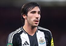 Newcastle advance in Carabao Cup as Tonali returns from betting ban