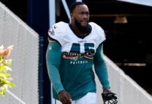 Eagles LB Devin White (ankle) not traveling to Brazil, ruled out