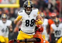 Pat Freiermuth agrees to 4-year, $48.4 million deal with Steelers