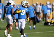 Chargers WR DJ Chark (hip) placed on injured reserve