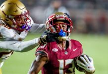 Florida State linebacker Jaylen Lucas will miss the rest of the season.