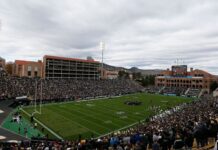 Suspect in hit-and-run crash drives into Folsom Stadium in Colorado