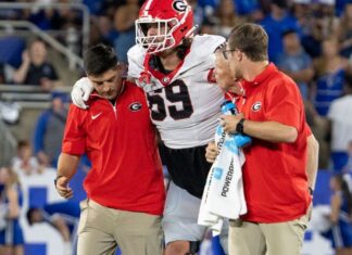 Georgia Bulldogs guard Tate Rattlage has undergone ankle surgery